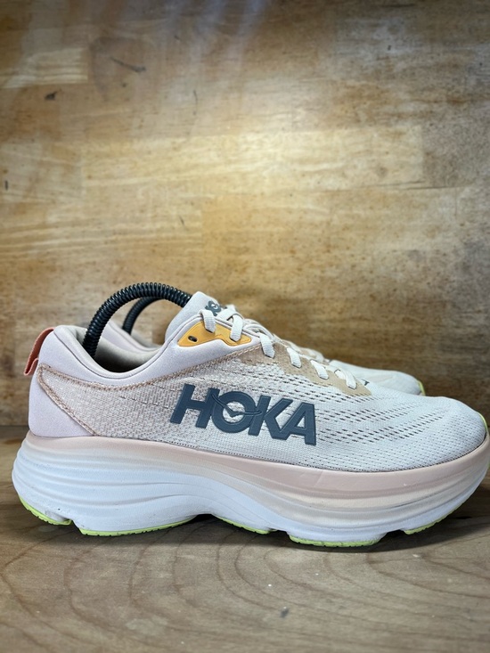 Hoka One One Shoes - Hoka One One Bondi 8 Womens Size 9.5 Running Shoes Sneakers Cream Vanilla